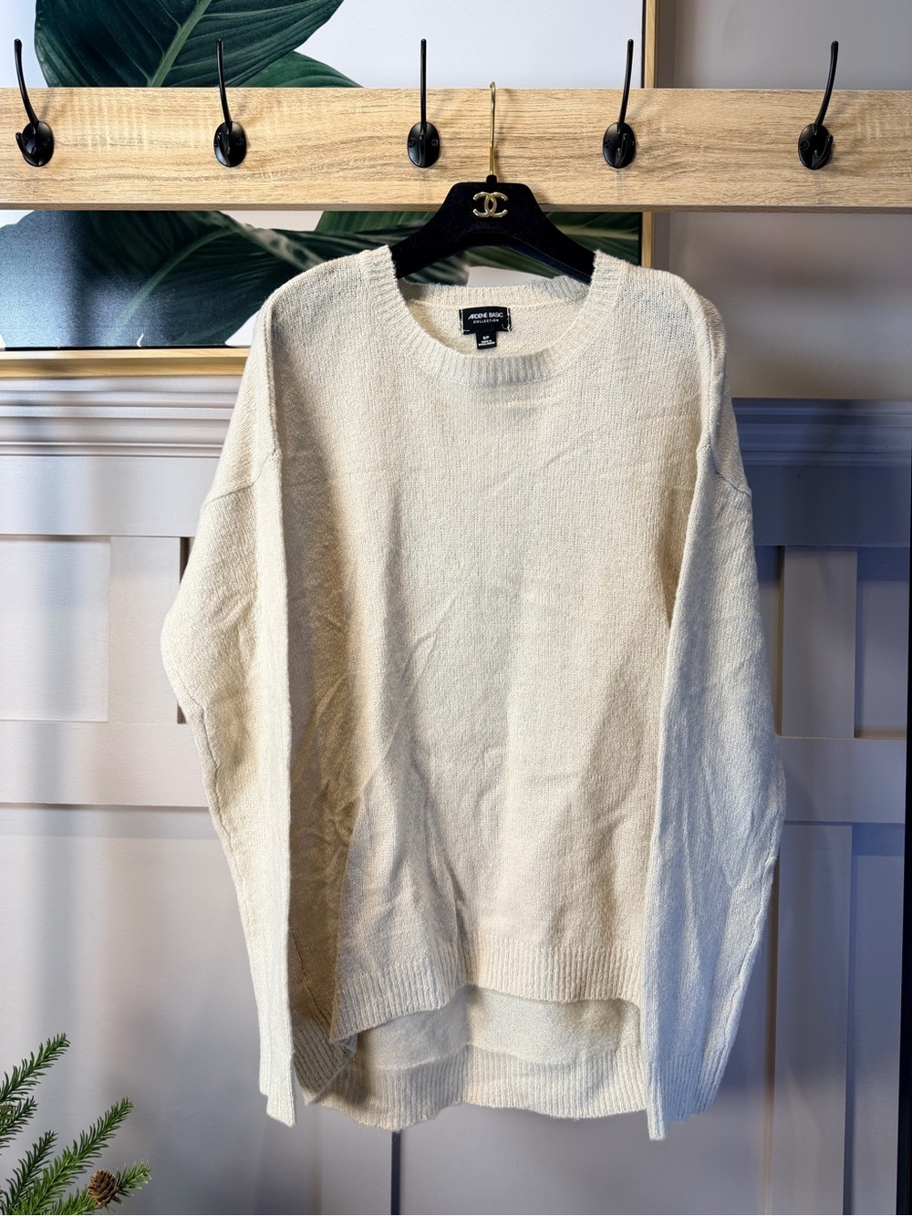 Ardene Cream Crewneck Sweater for Women